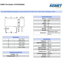 R76TI22204040J KEMET DATASHEET